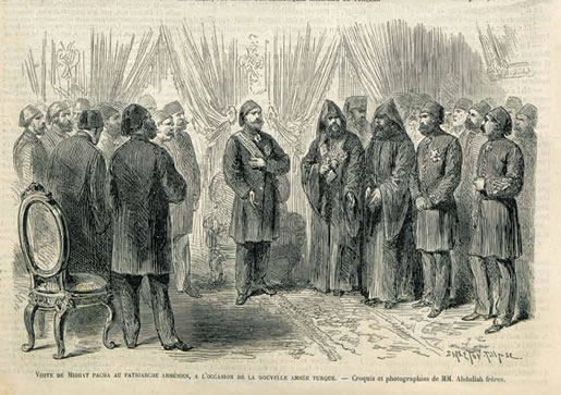 Guerre russo-turque.Le patriache arménien de Constantinople tente d’obtenir des garanties pour la sécurité dans les vilayet orientaux.
