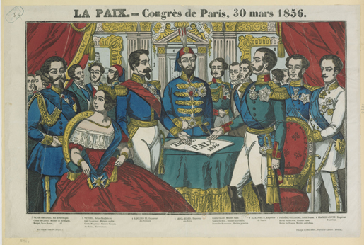 Estampe : La paix : Congrès de Paris, 30 mars 1856.