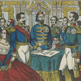 La paix : Congrès de Paris, 30 mars 1856.
Estampe